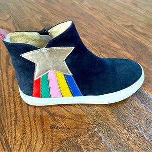 Boden Girls Navy Suede Boots